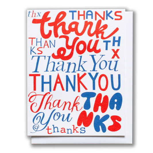 Typo Thank You Card