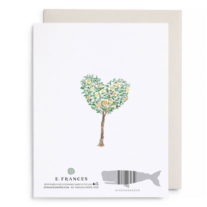 Yellow Garden Anniversary Card