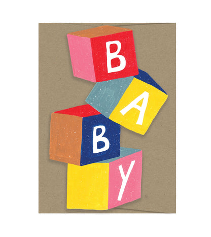 Baby Cubes Die Cut Card