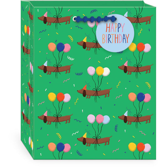 Balloon Pet Dogs Medium Gift Bag