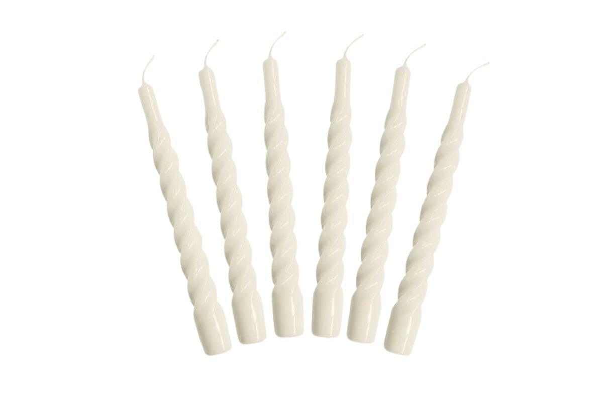 Lacquered Twisted Taper Candles