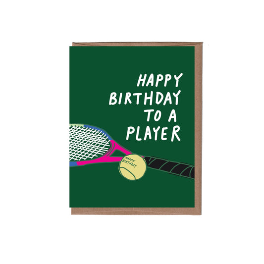 Tennis Birthday Card