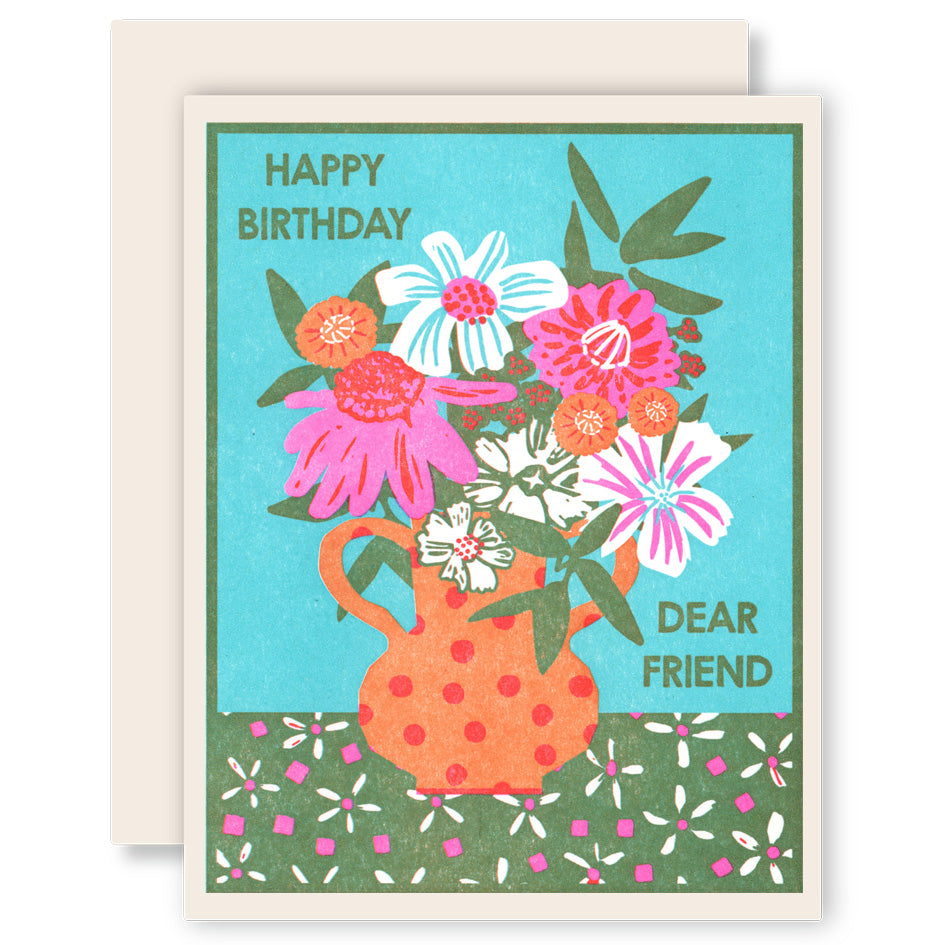 Happy Birthday Dear Friend Card