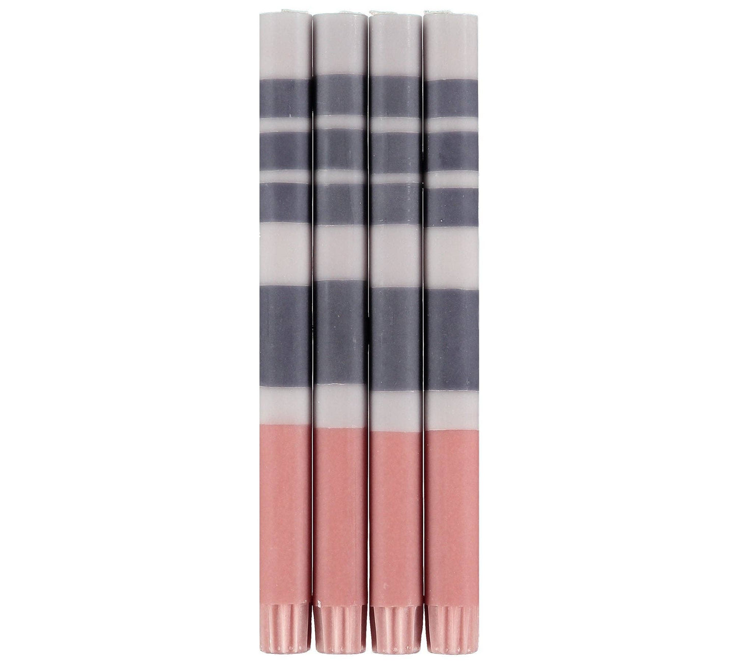 Striped Dinner Candles