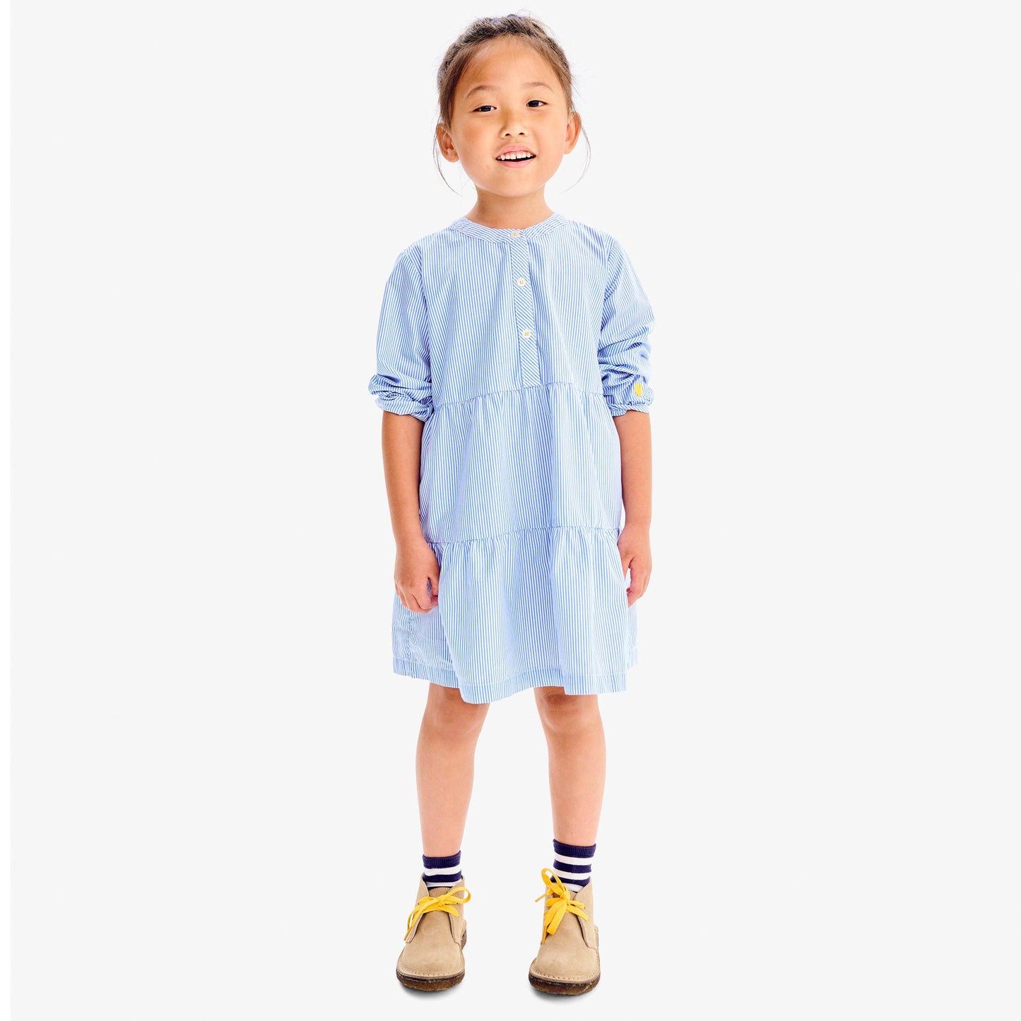 Tiered Dress in Stripe