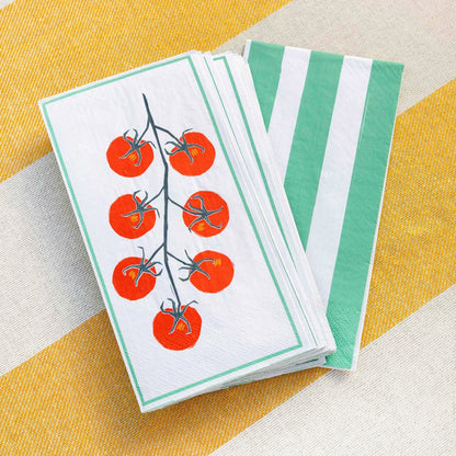 Tomato Long Lunch Paper Napkins