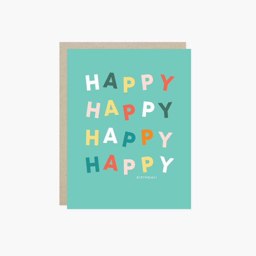 Floating Happy Birthday Card