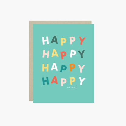 Floating Happy Birthday Card