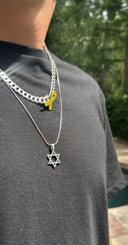 Jewish Star Pendant for Men