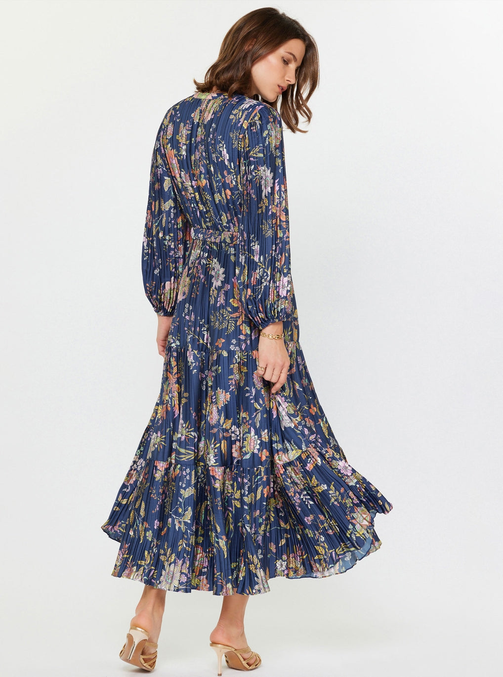 Floral Pleated Dress