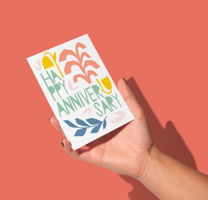 Anniversary Floral Card