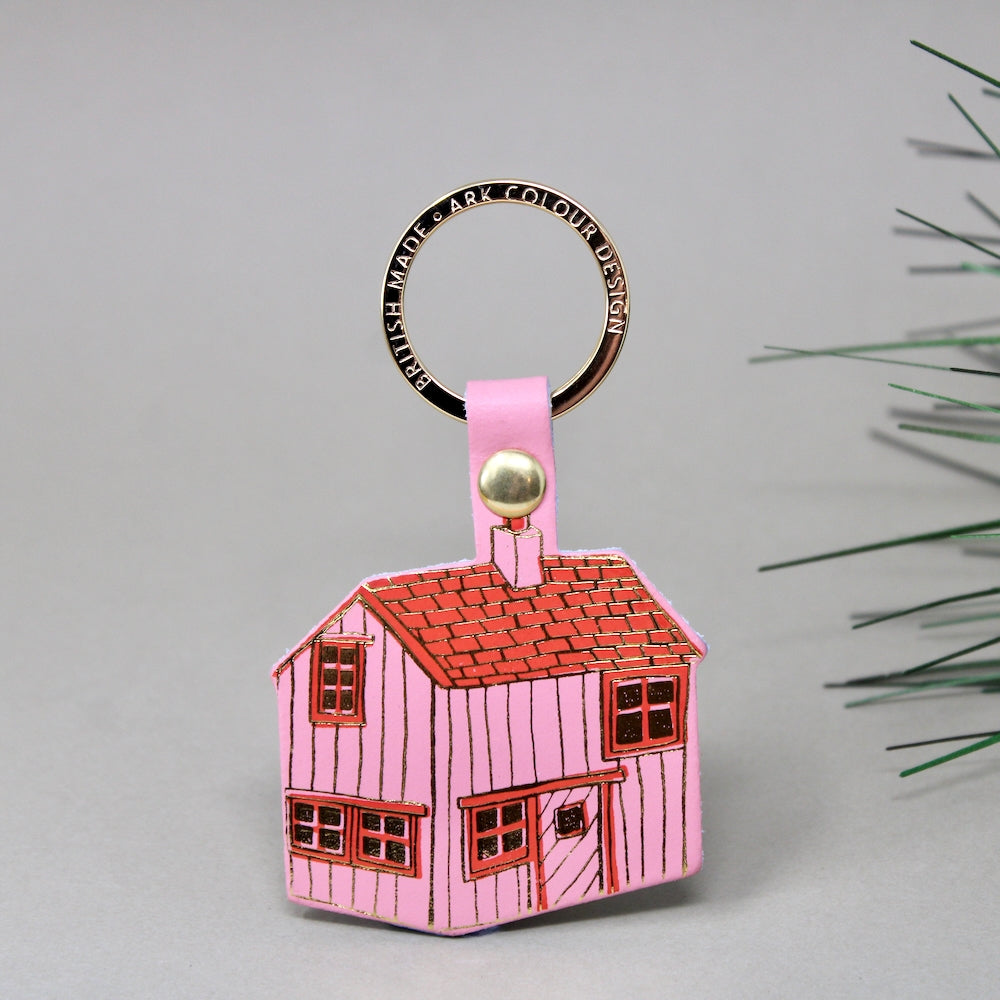 Log Cabin Key Fob