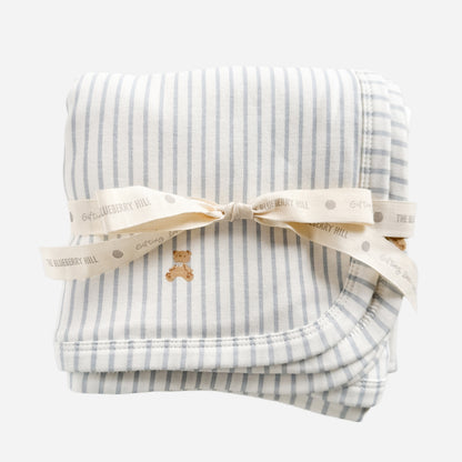 Teddy Bear Stripe Hooded Towel