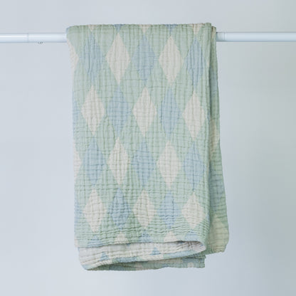 Muslin Diamond Baby Blanket