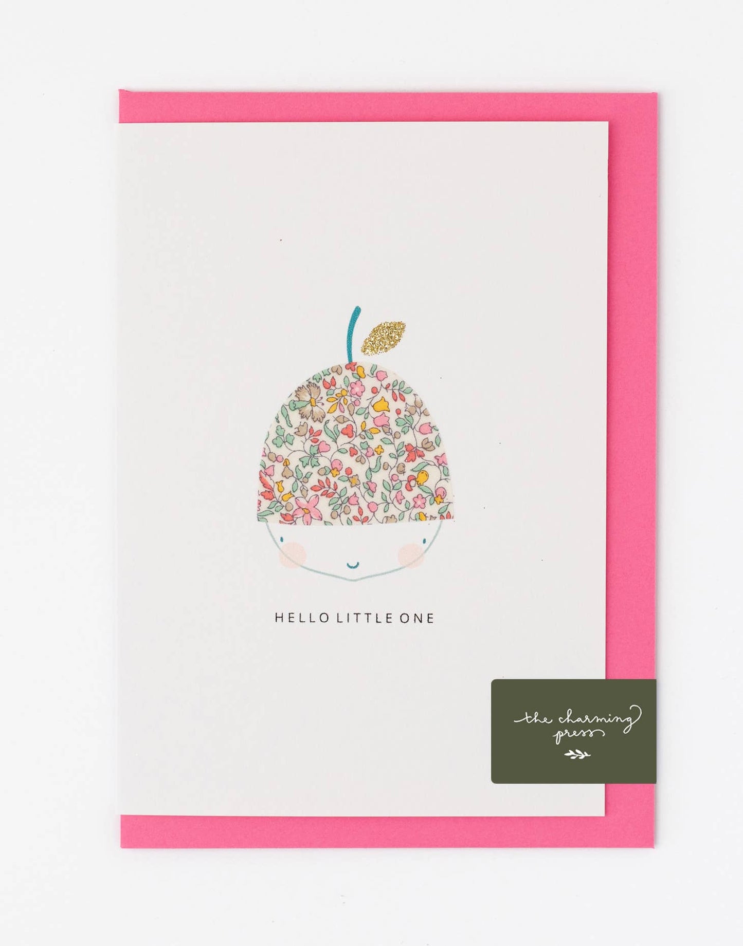 Acorn New Baby Girl Card