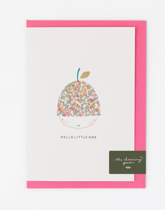 Acorn New Baby Girl Card