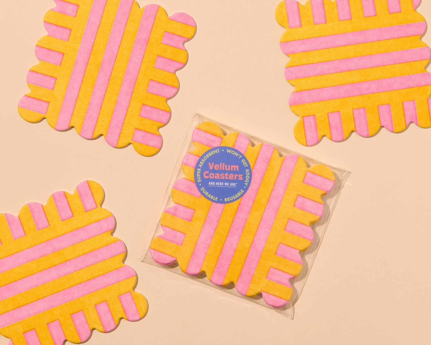 Riviera Stripe Coasters