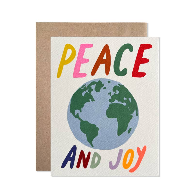 Peace and Joy Earth Holiday Card Set