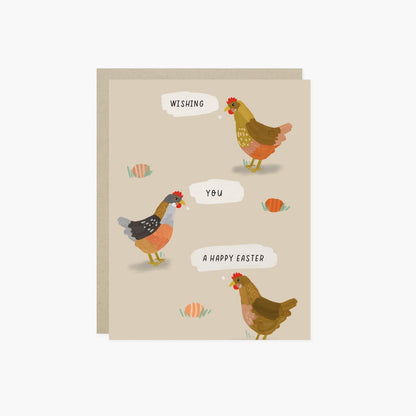 Hens Easter Card