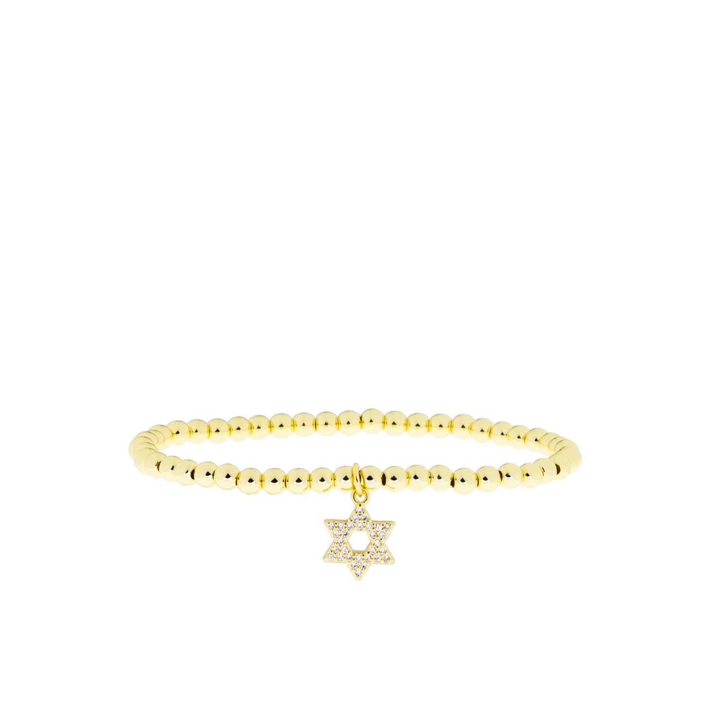 CZ Star of David Charm Bracelet