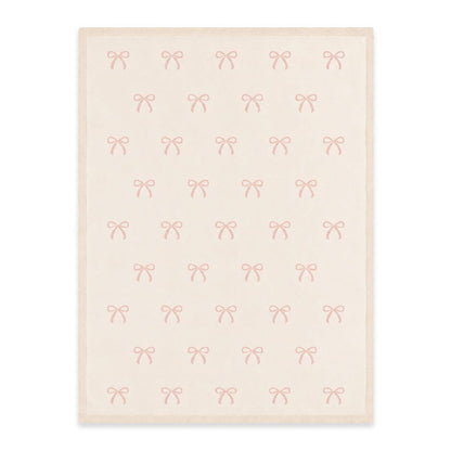 Sweet Bow Baby Blanket