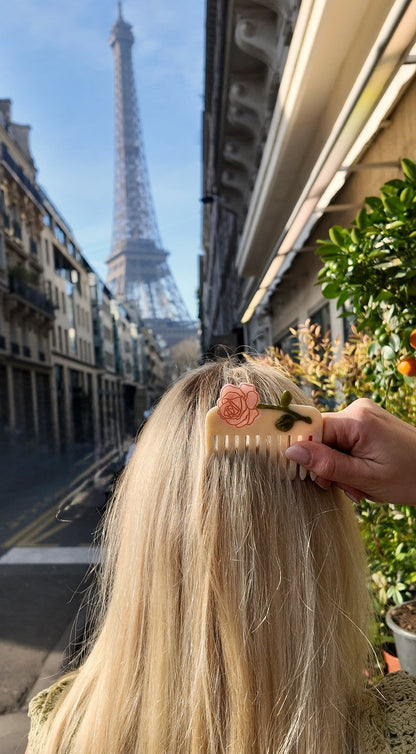 Spring Rose Pocket Comb
