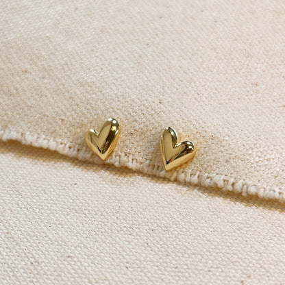 Mini Uneven Heart Studs