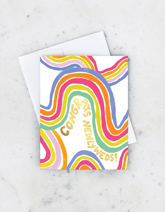 Groovy Newlyweds Card