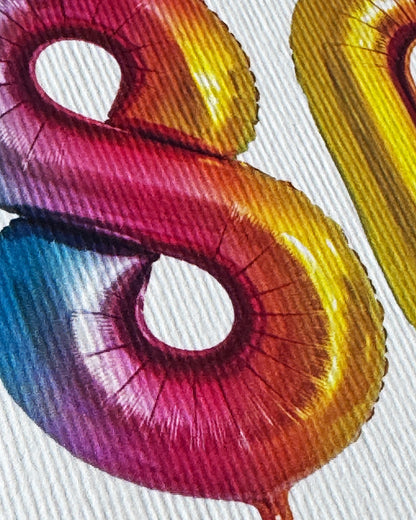 Birthday Balloon No. 80 Card