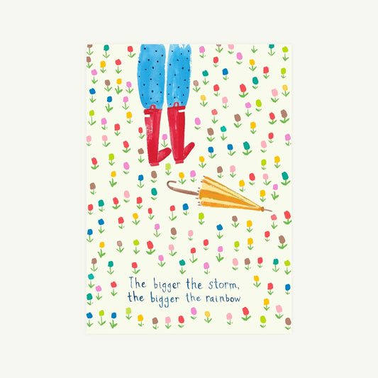 Big Beautiful Rainbow Card