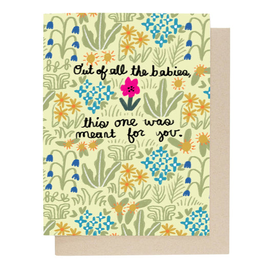 Meant For You Baby Card