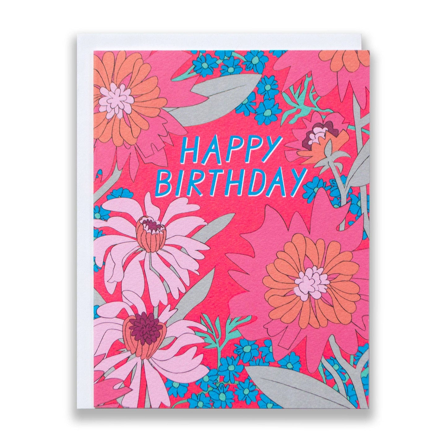 Vintage Floral Birthday Card