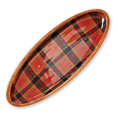 Christmas Holiday Plaid Platter