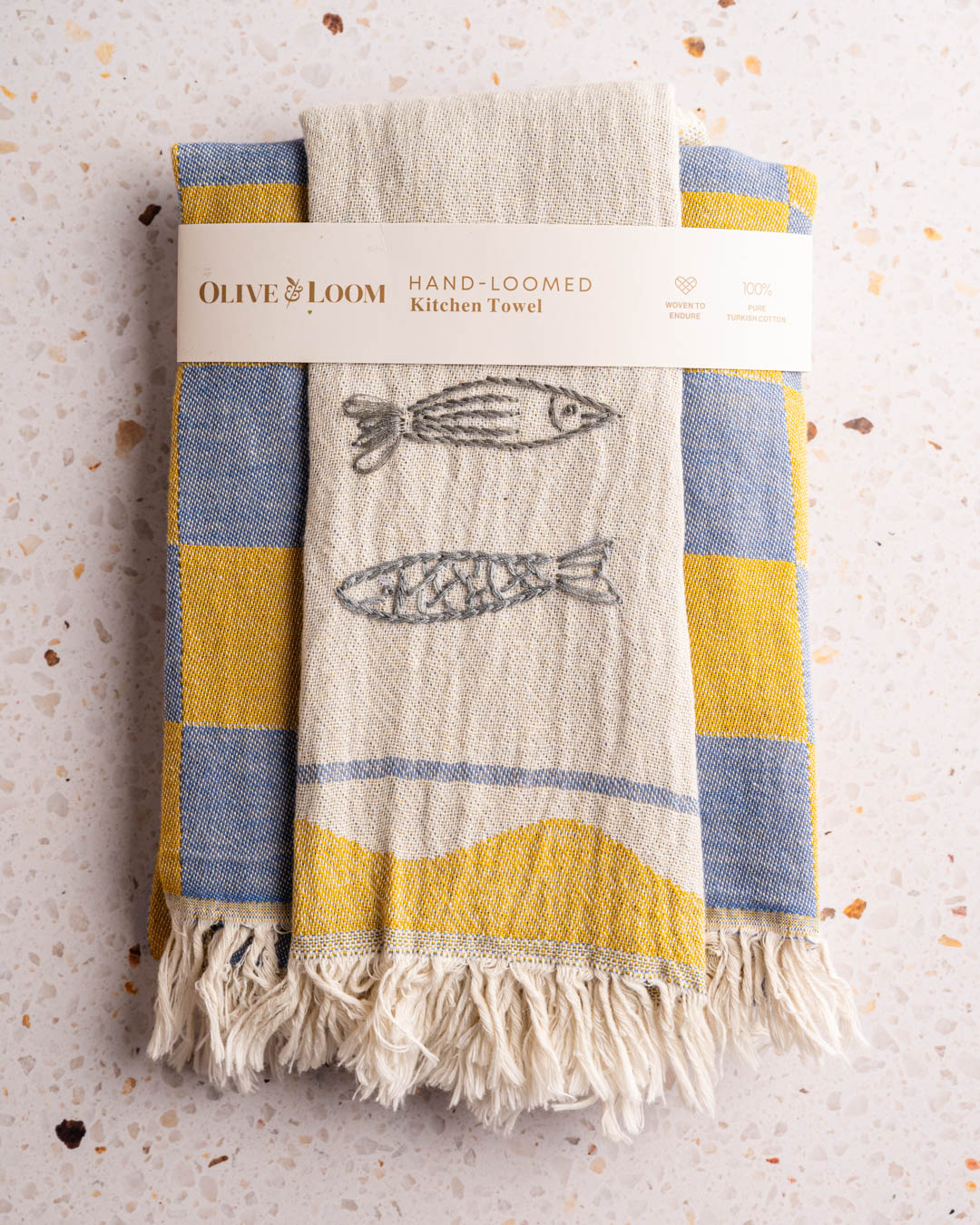 Hand Stitched Kitchen Towel