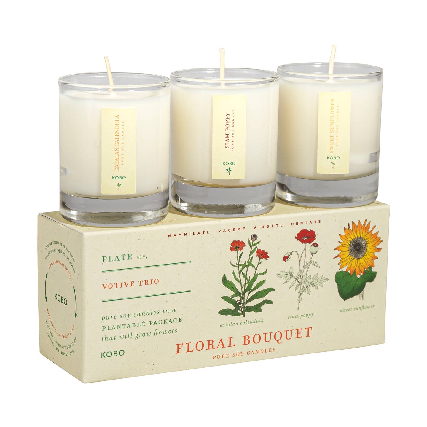 Plant the Box Votive Candle Trio