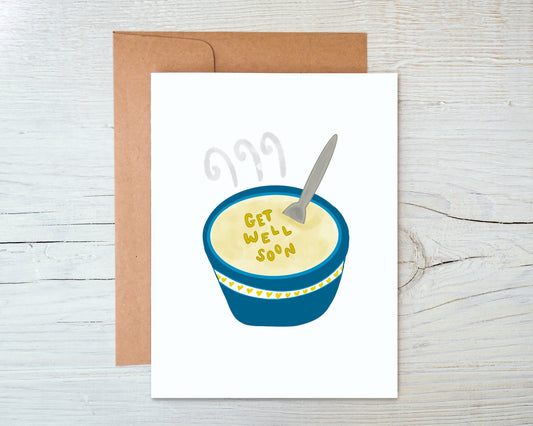 Alphabet Soup Get Well Soon Card