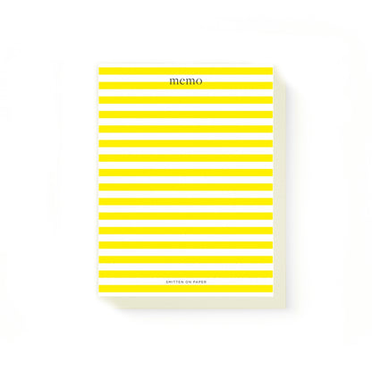 Yellow Stripe Chunky Notepad