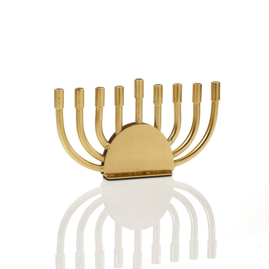 Golden Brass Menorah