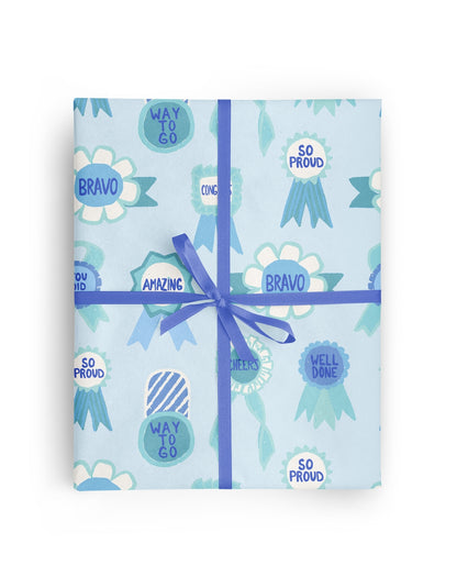 Congratulations Ribbons Wrapping Paper