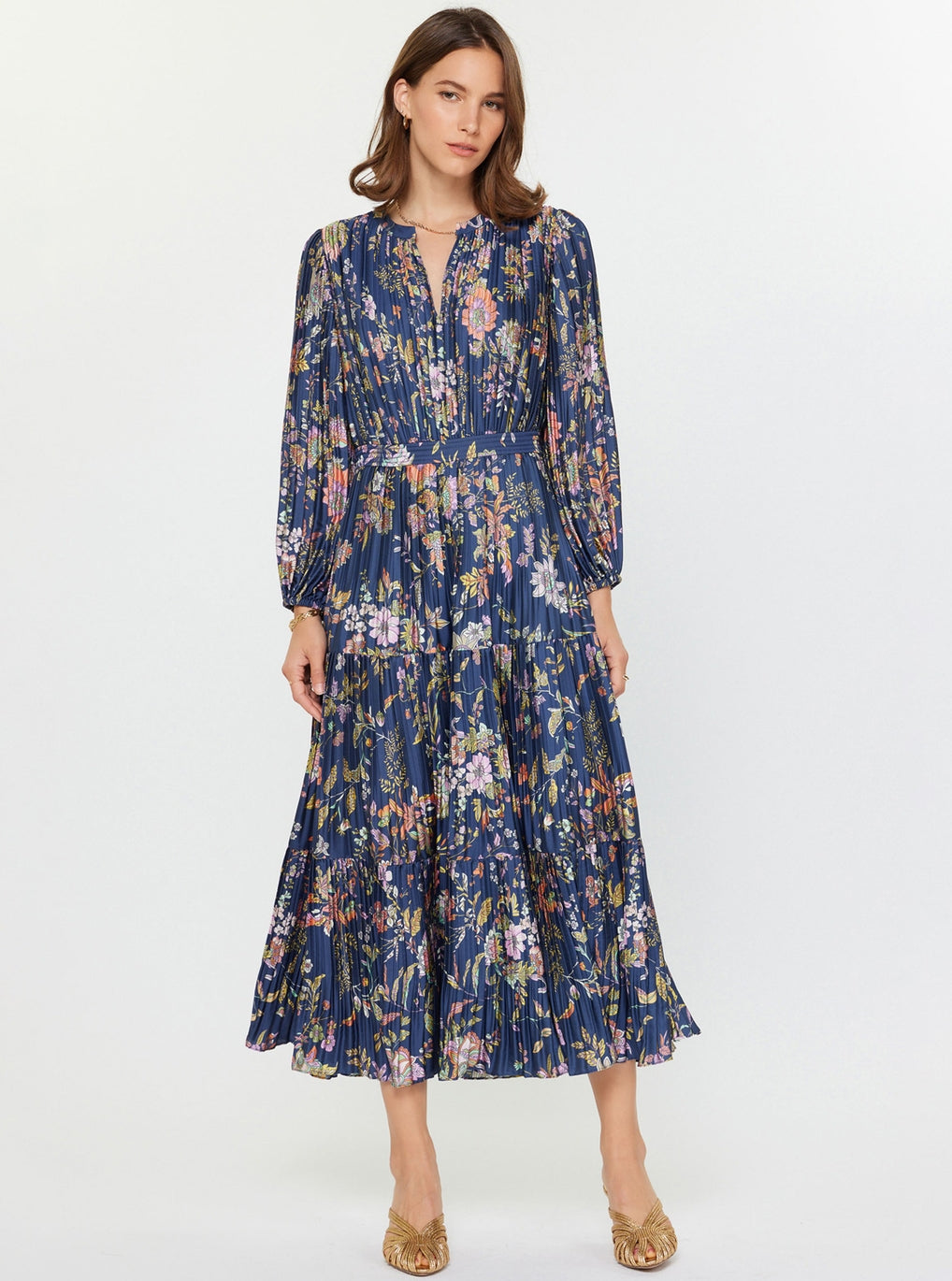 Floral Pleated Dress