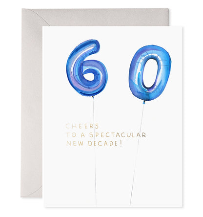 Helium 60 Birthday Greeting Card