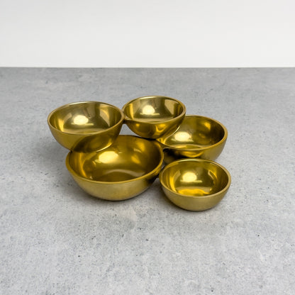 Gold 5-Cluster Bowl