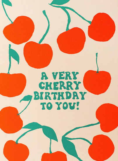 Cherry Birthday Card