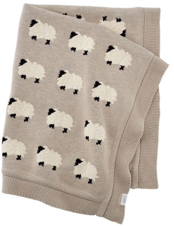 Furry Sheep Baby Blanket