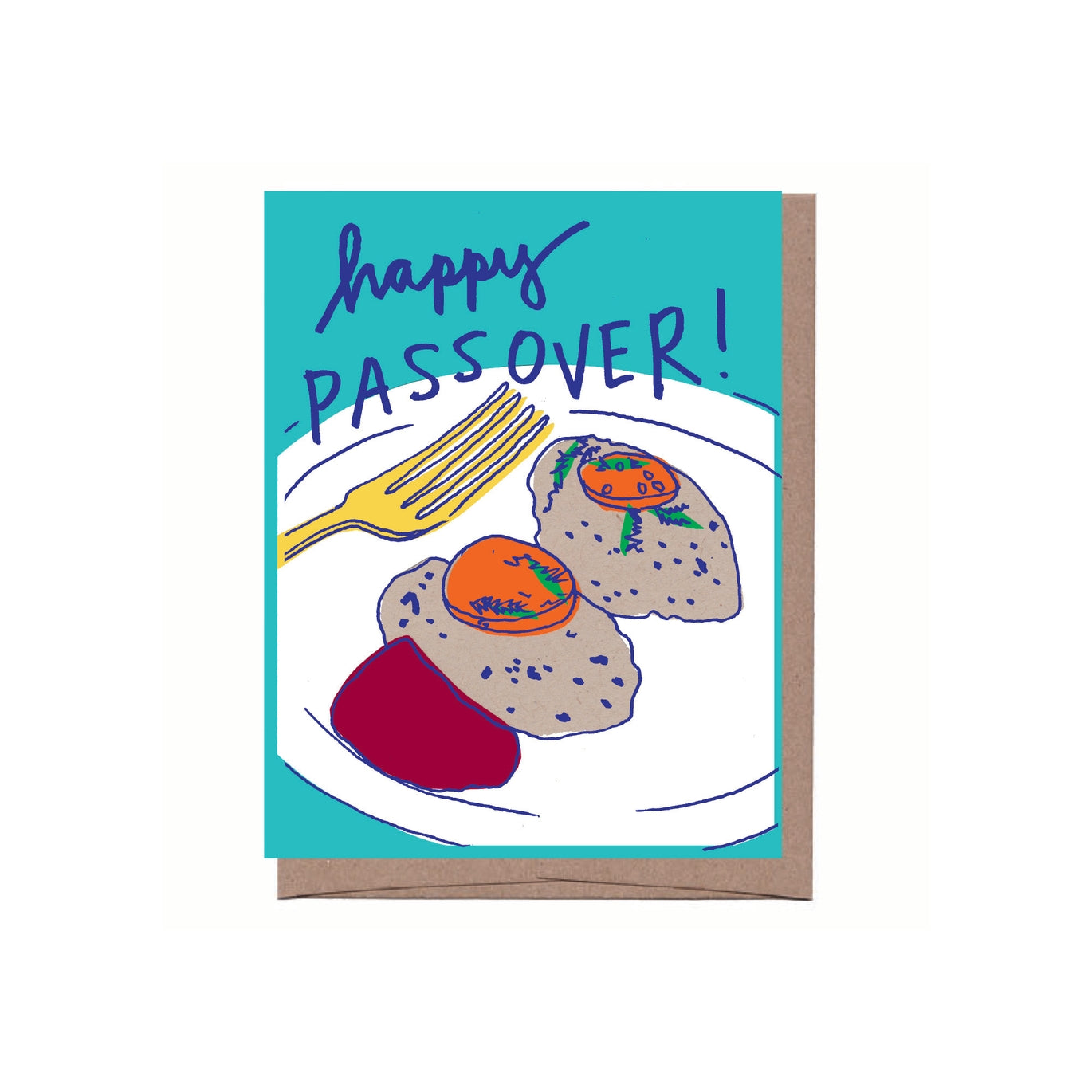 Gefilte Fish Passover Card