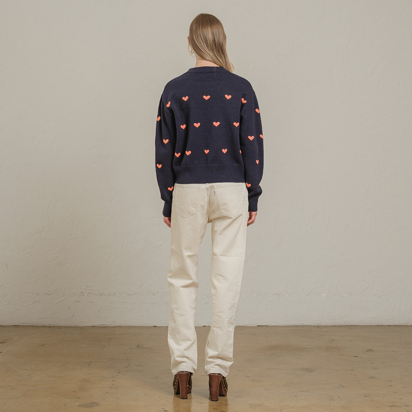 Heart Point Knit Sweater