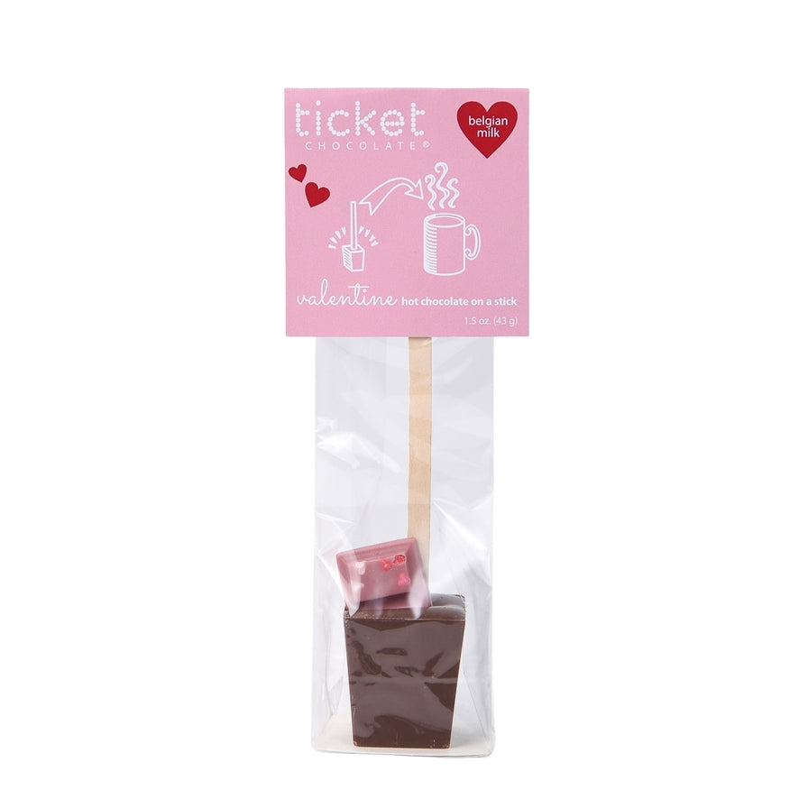 Valentine's Day Hot Chocolate on a Stick