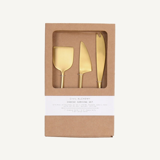 Brass Cheese Set