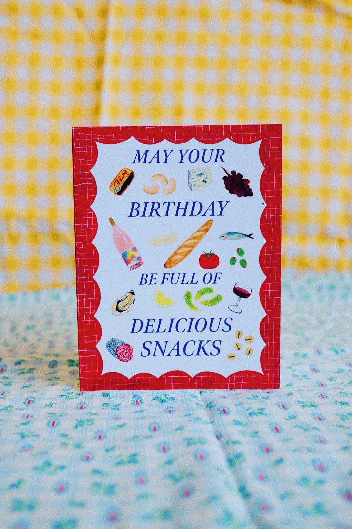 Delicious Snacks Bday Card