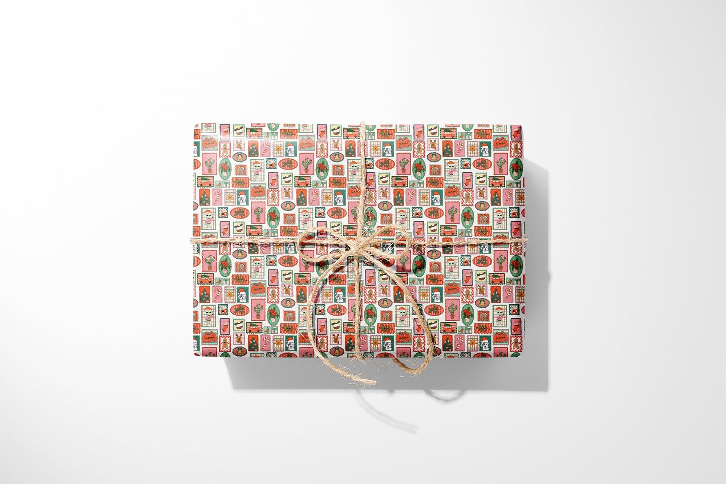 Holiday Stamp Gift Wrap